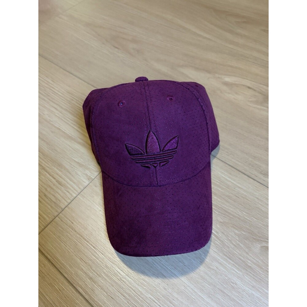 Adidas Originals Trefoil Snapback Hat Maroon Burgundy Perforated Mesh Cap